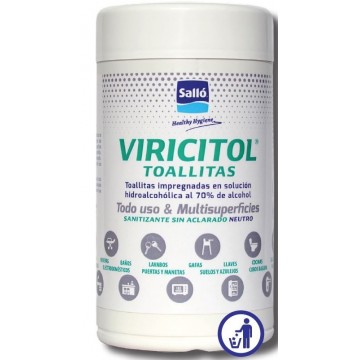 Toallitas hidroalcohólicas desinfectantes Viricitol